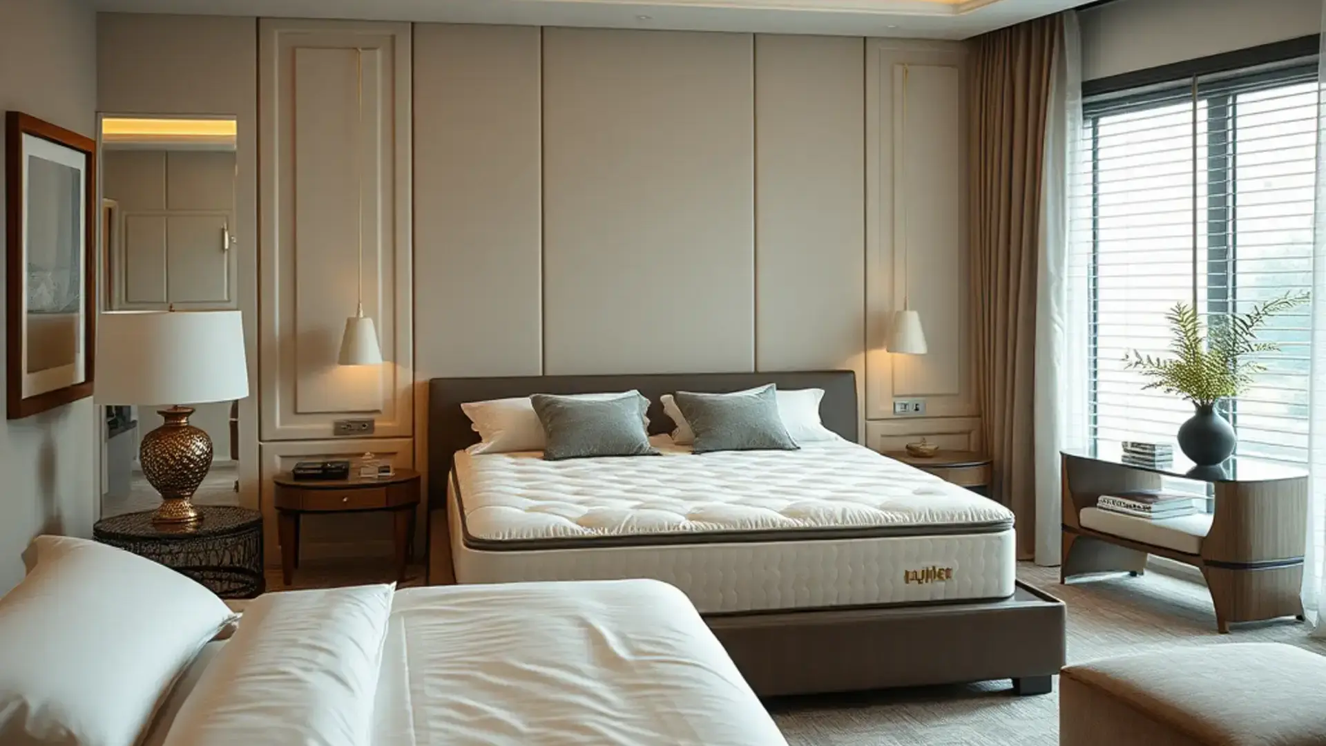 Premium mattress in bedroom setting